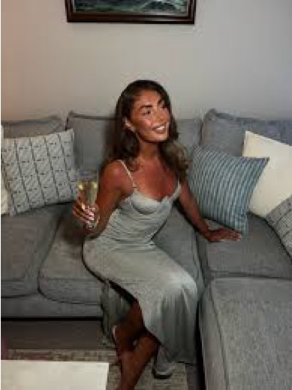 House of CB Silver Carmina Dress